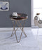 Bage II Side Table, Walnut & Champagne